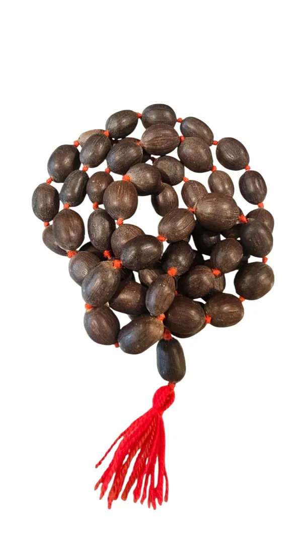 Brown_Rudraksha_Bead_Mala_With_Red_Tassel