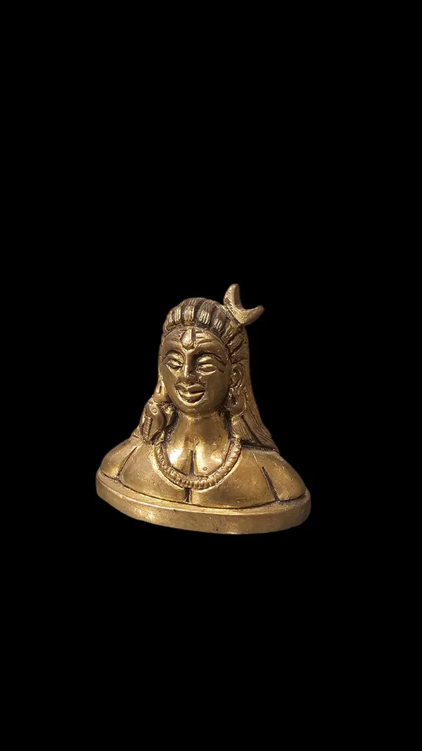 Gold_Brass_Shiva_Bust_Idol_Festive_Decoration_And_Rangoli