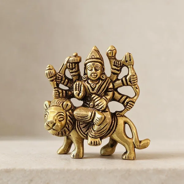 Gold_Brass_Durga_Idol_Pooja_And_Religious_Worship
