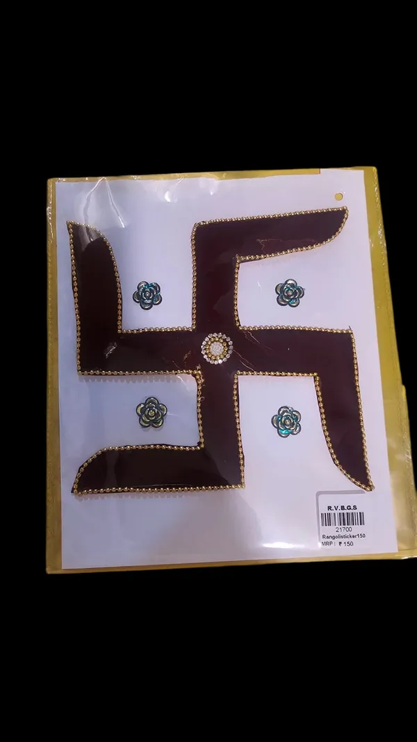 Maroon_Velvet_Rangoli_Sticker_Home_Decor_And_Serving