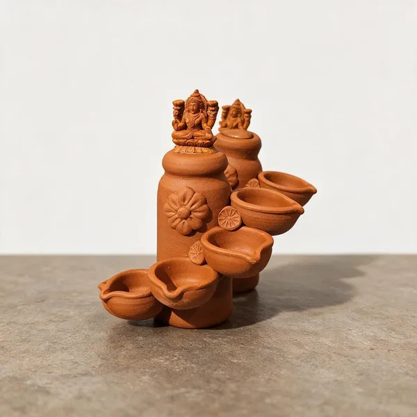Brown_Terracotta_Ganesha_Diya_Holder_Pooja_And_Religious_Worship