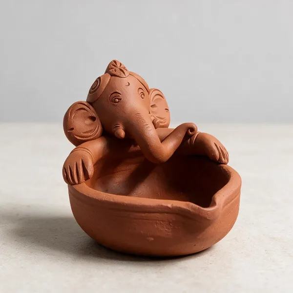 Brown_Terracotta_Ganesha_Diya_Home_Decor_And_Gifting