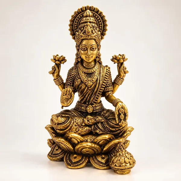Lakshmi_Idol_Brass_Antique_gold_