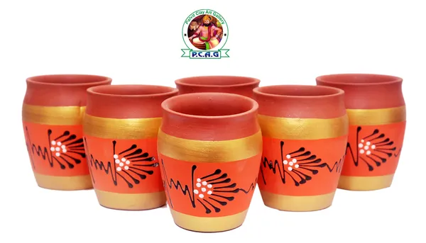 Terracotta_Hand_Painted_Floral_Kulhad_Cup_Set
