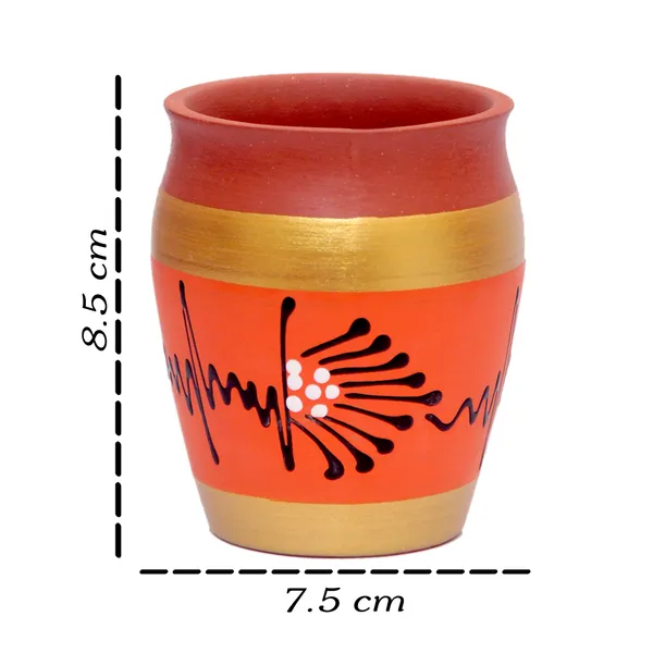 Terracotta_Hand_Painted_Floral_Kulhad_Cup_Set