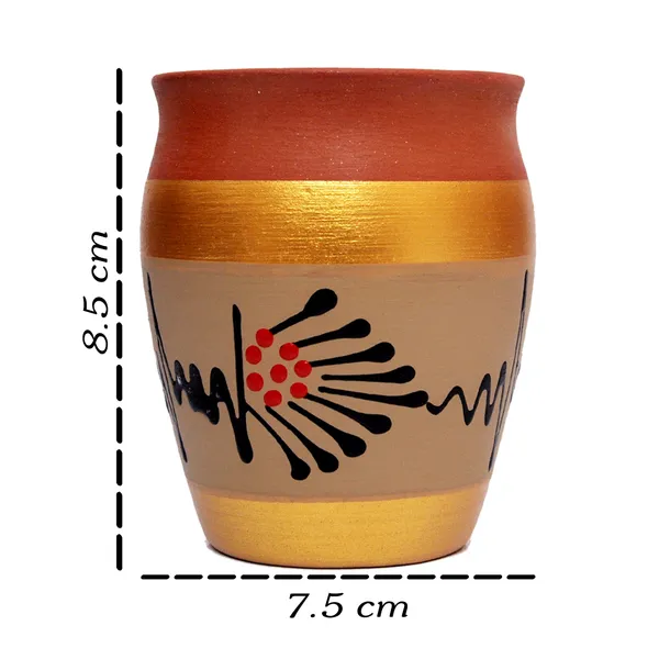 Terracotta_Handpainted_Decorative_Clay_Cup_set