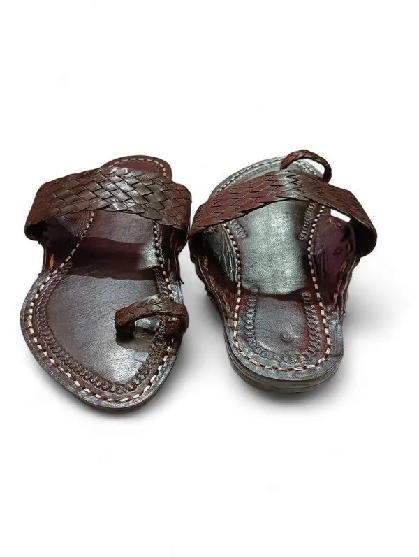 Brown_Woven_Chatai_Patta_Flat_Sandals_For_Men