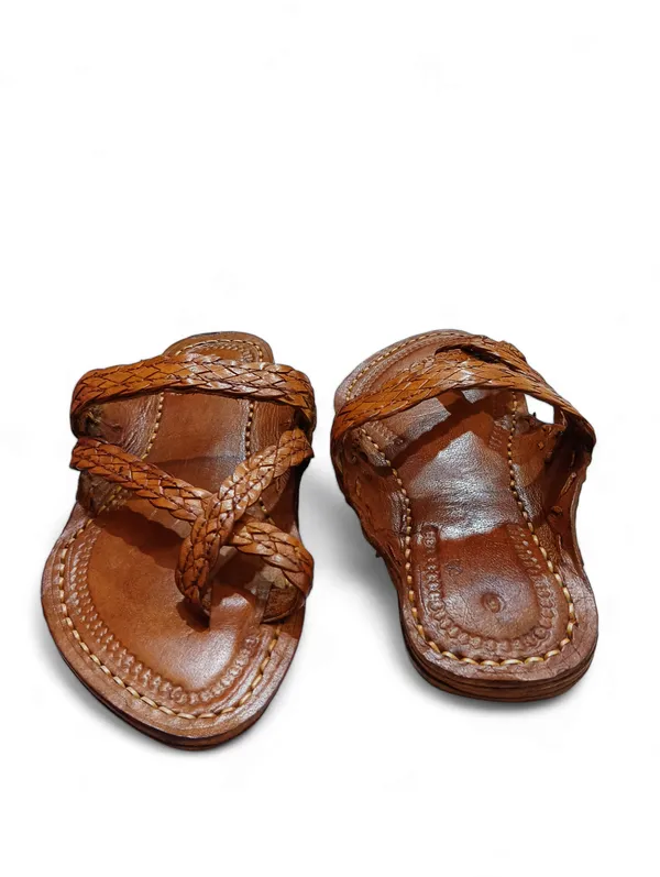 Tan_Chapti_Gandhi_Criss_Cross_Kolhapuri_Sandals_For_Men