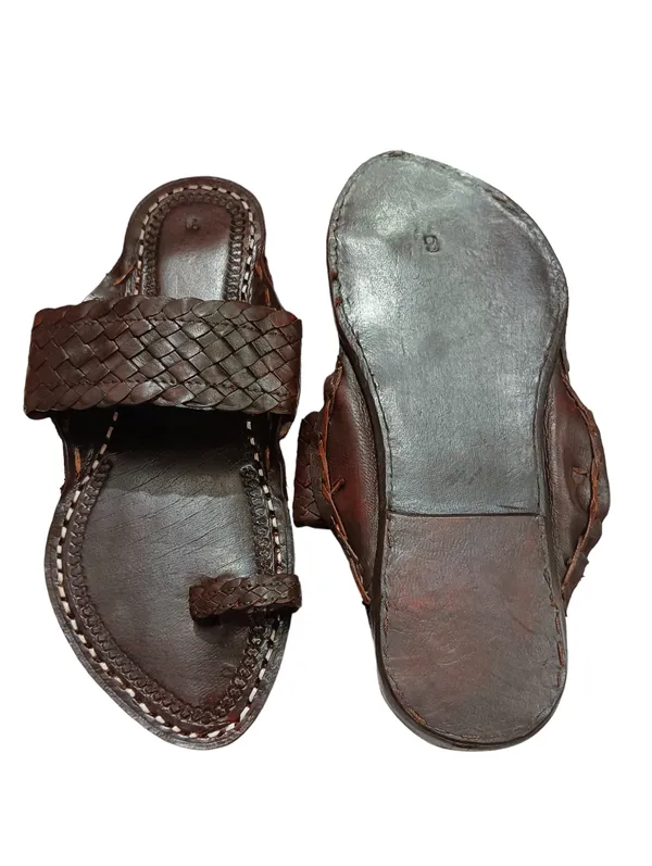 Brown_Woven_Chatai_Patta_Flat_Sandals_For_Men