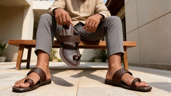 Brown_Woven_Chatai_Patta_Flat_Sandals_For_Men