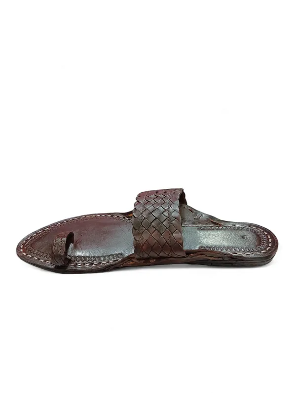 Brown_Woven_Chatai_Patta_Flat_Sandals_For_Men