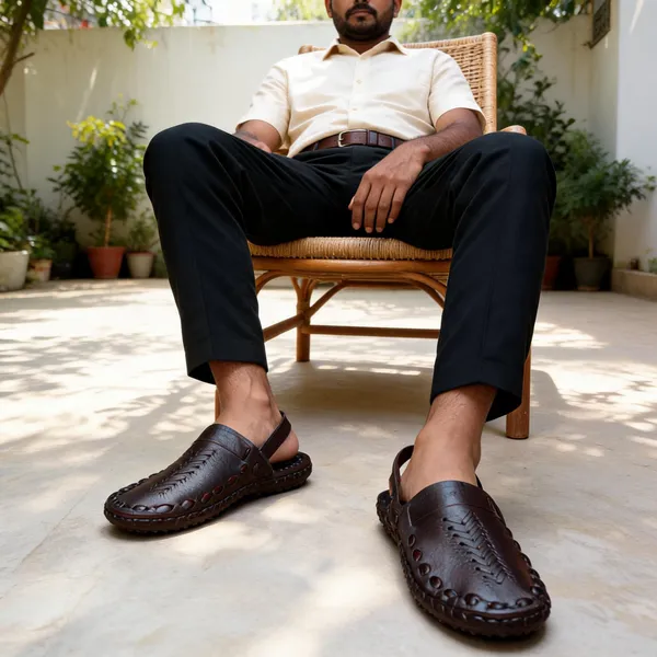 Brown_Leather_Sakla_Teer_Sandals_For_Men