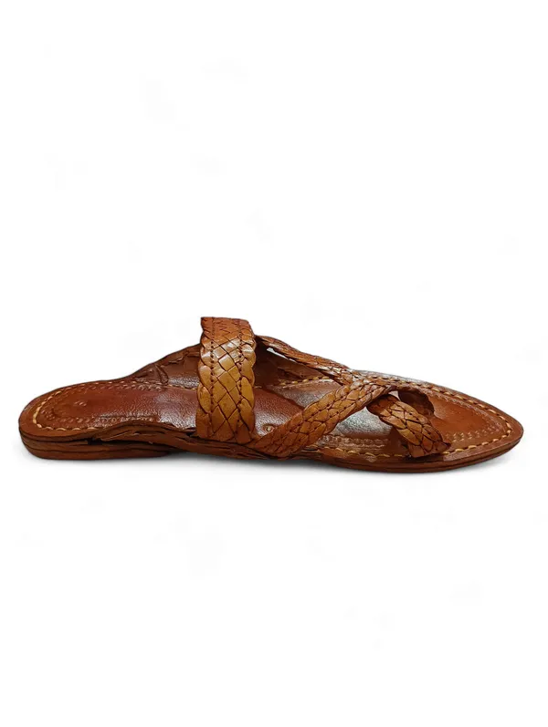 Tan_Chapti_Gandhi_Criss_Cross_Kolhapuri_Sandals_For_Men