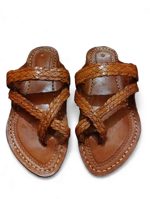 Tan_Chapti_Gandhi_Criss_Cross_Kolhapuri_Sandals_For_Men