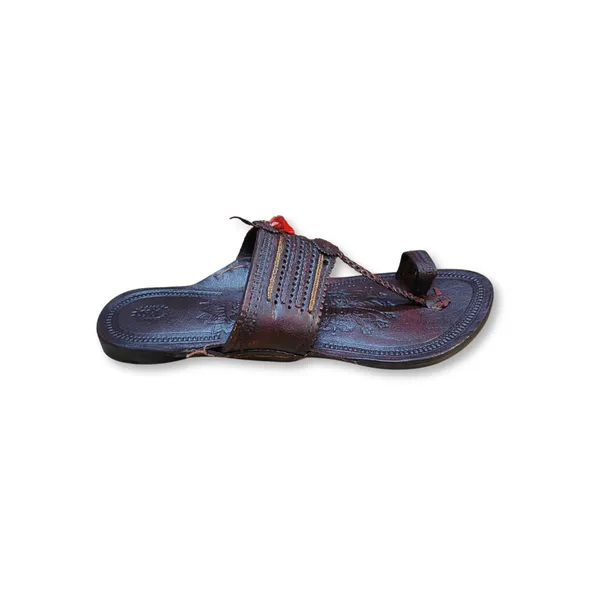Brown_Zari_Leather_Kolhapuri_Sandals_For_Men