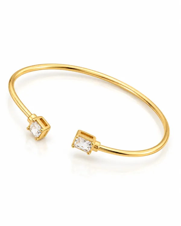 Baguette_CZ_Twin_Open_Cuff_Bracelet