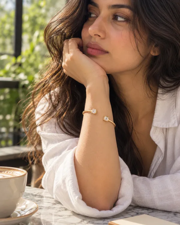 Gold_Stainless_Steel_Baguette_Cz_Twin_Open_Cuff_Bracelet_For_Women