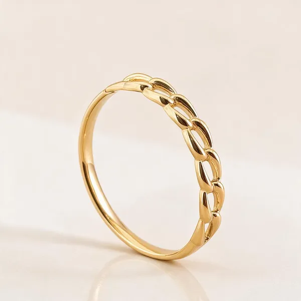 Gold_Stainless_Steel_Baguette_Luxe_Bangle_For_Women