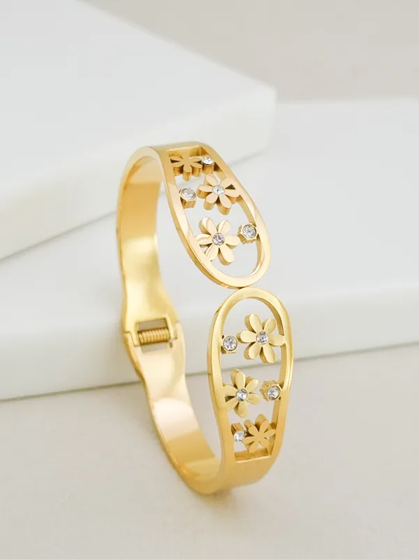 Daisy_CZ_Garden_Spring_Cuff_Bracelet