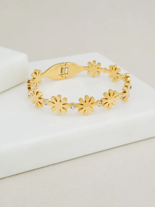 Daisy_CZ_Row_Spring_Cuff_Bracelet