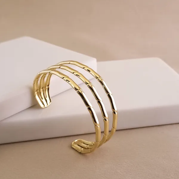 Gold_Stainless_Steel_Bamboo_Cuff_Bracelet_For_Women
