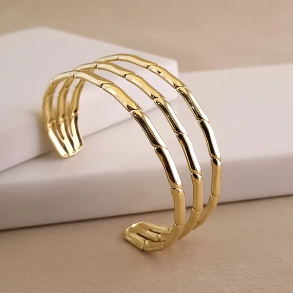Gold_Stainless_Steel_Bamboo_Cuff_Bracelet_For_Women