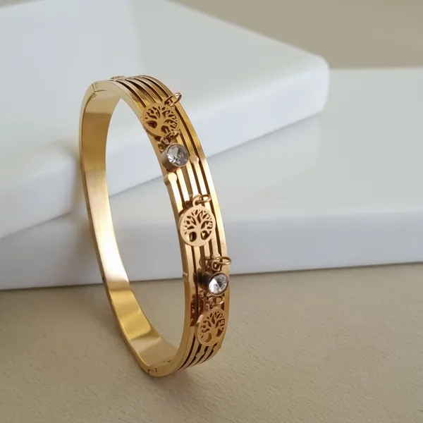 Gold_Stainless_Steel_Multi-Layer_Tree_Of_Life_Crystal_Bangle_For_Women
