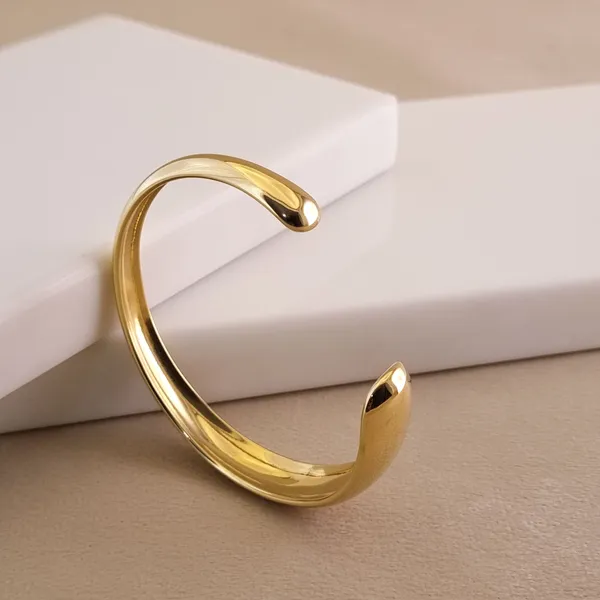 Gold_Stainless_Steel_Open_Contour_Cuff_Bracelet_For_Women