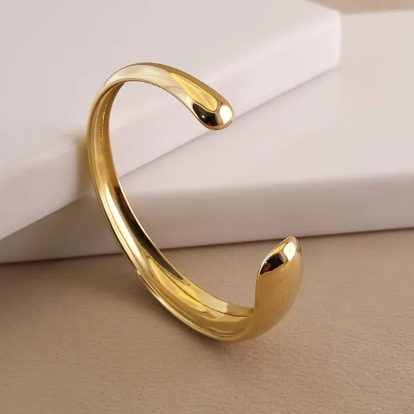 Gold_Stainless_Steel_Open_Contour_Cuff_Bracelet_For_Women