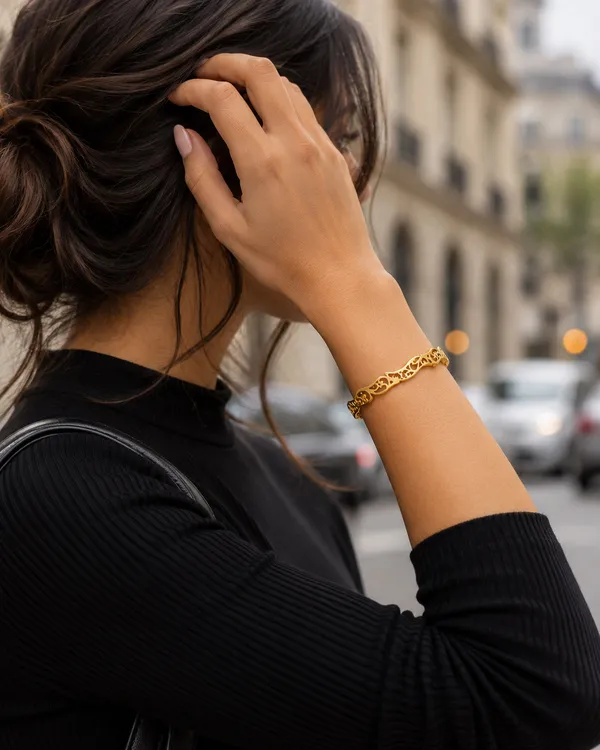 Gold_Stainless_Steel_Ornate_Filigree_Side_Lock_Cuff_Bracelet_For_Women