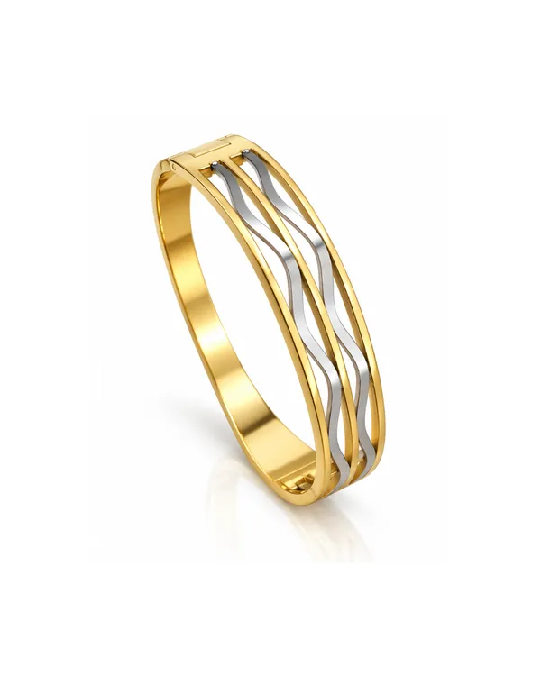 Ripple_Wave_Two-Tone_Cuff_Bracelet