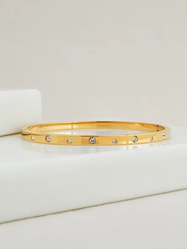 Scatter_CZ_Side_Lock_Cuff_Bracelet
