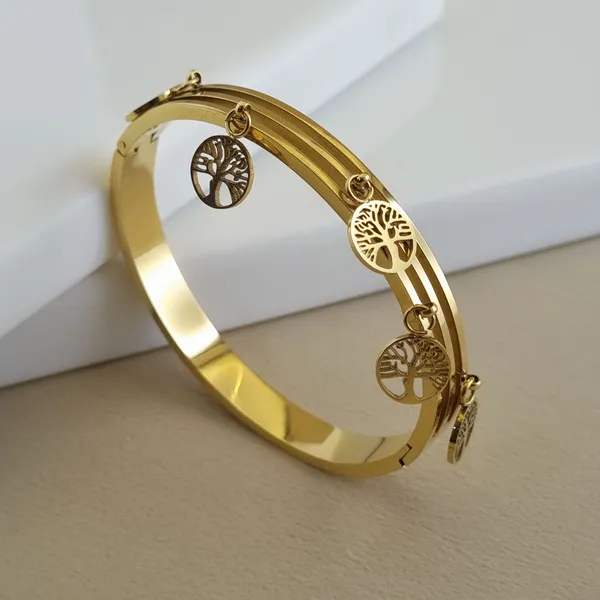 Gold_Stainless_Steel_Tree_Of_Life_Charm_Bangle_For_Women