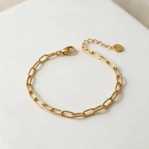 Gold_Stainless_Steel_Aura_Link_Bracelet_For_Women