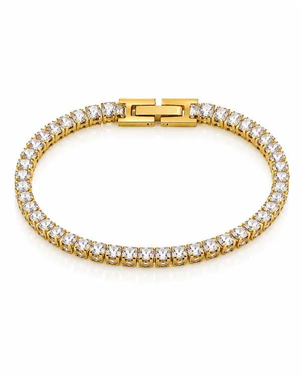 Gold_Stainless_Steel_Baguette_Tennis_Bracelet_For_Women
