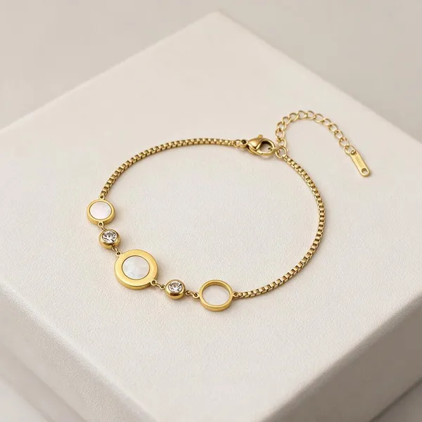 Gold_Stainless_Steel_Celeste_Loop_Bracelet_For_Women