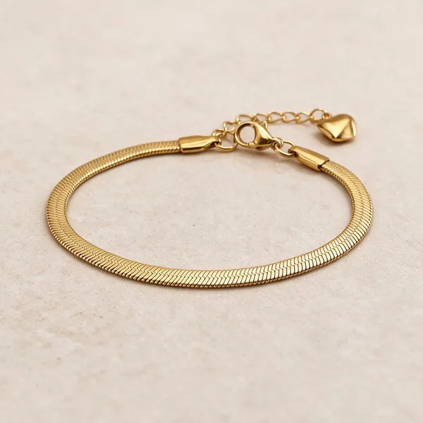 Gold_Stainless_Steel_Classic_Snake_Chain_Bracelet_For_Women
