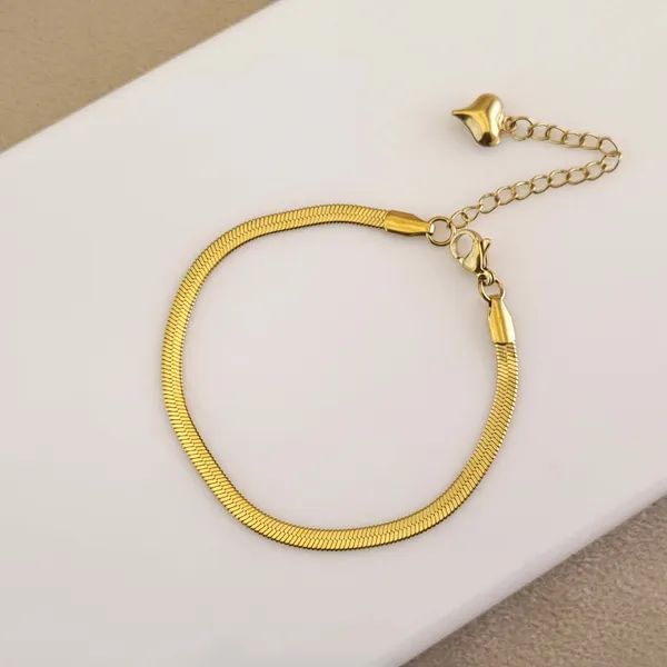 Gold_Stainless_Steel_Classic_Snake_Chain_Bracelet_For_Women