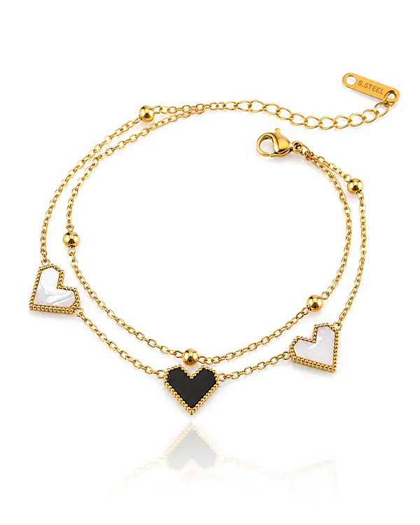 Double_Chain_Heart_Bracelet