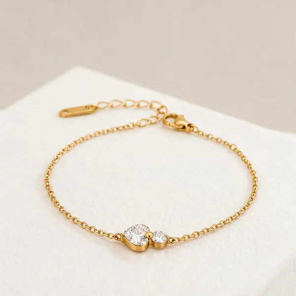 Gold_Stainless_Steel_Duo_Round_Cz_Station_Chain_Bracelet_For_Women