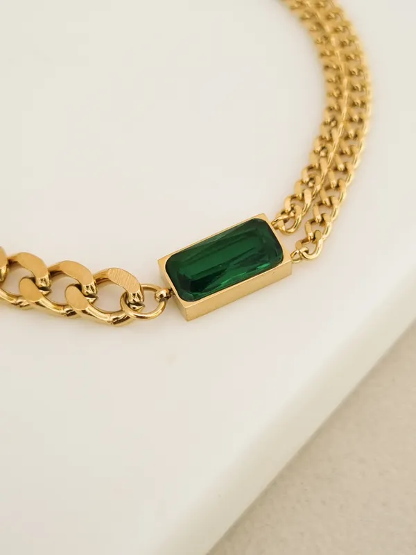 Emerald_CZ_Curb_and_Rope_Chain_Bracelet