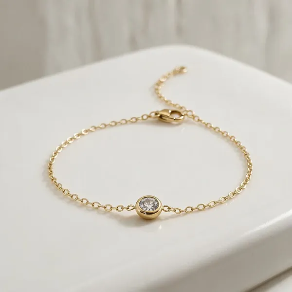 Gold_Stainless_Steel_Everyday_Solitaire_Bracelet_For_Women