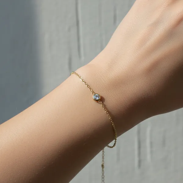 Gold_Stainless_Steel_Everyday_Solitaire_Bracelet_For_Women