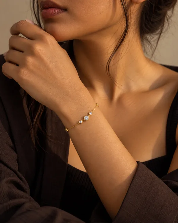 Five_Bezel_CZ_Station_Chain_Bracelet