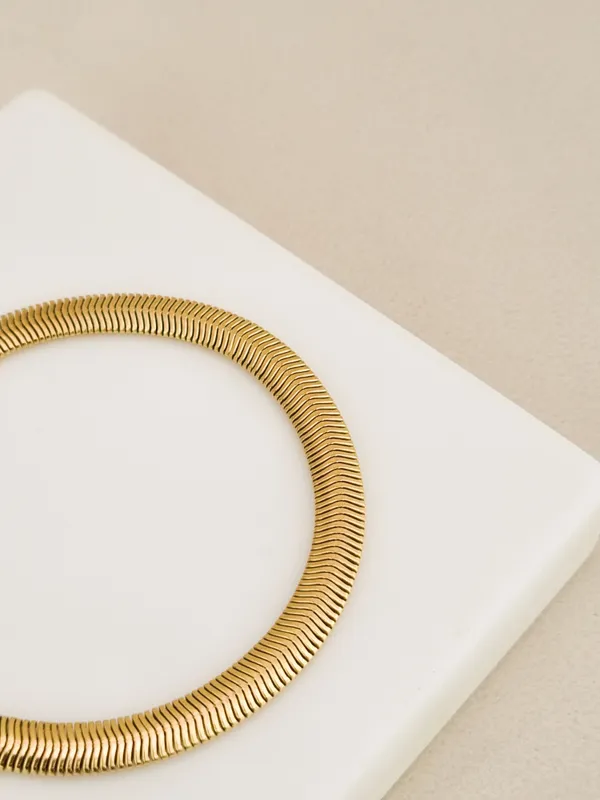 Gold_Stainless_Steel_Flat_Snake_Chain_Bracelet_For_Women