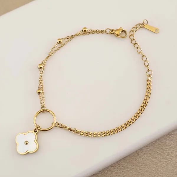 Gold_Stainless_Steel_Fleur_Luxe_Floral_Charm_Bracelet_For_Women