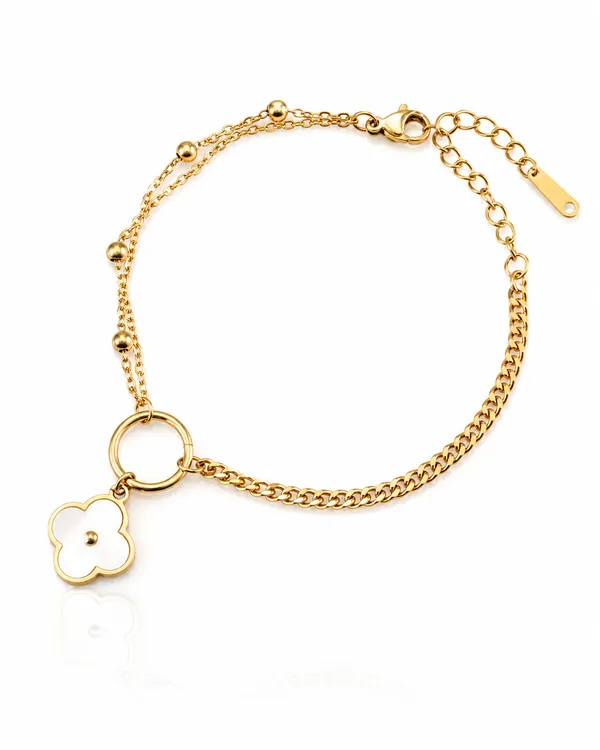 Gold_Stainless_Steel_Fleur_Luxe_Floral_Charm_Bracelet_For_Women