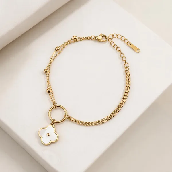 Gold_Stainless_Steel_Fleur_Luxe_Floral_Charm_Bracelet_For_Women
