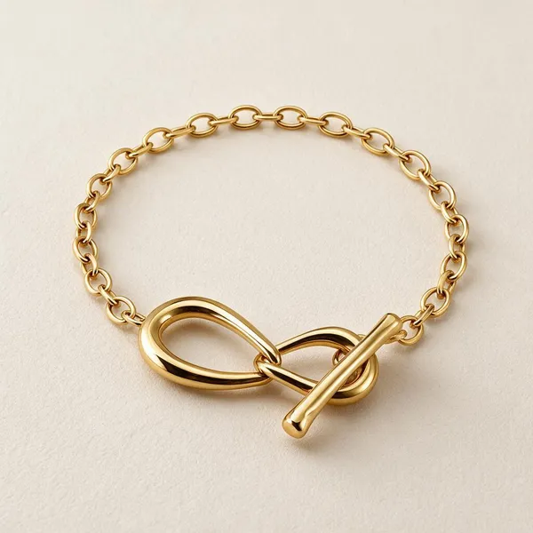 Gold_Stainless_Steel_Infinity_Toggle_Bracelet_For_Women