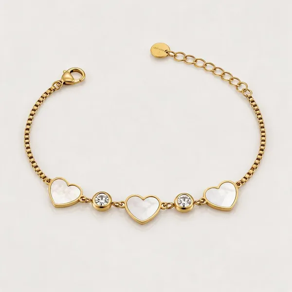 Gold_Stainless_Steel_Mother_Of_Pearl_Heart_Bracelet_For_Women